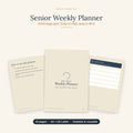 Senior Weekly Planner printable — extra-large-print undated weekly pages, A4 and US Letter