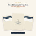 Blood Pressure Tracker printable showing a large print chart for recording daily readings at home