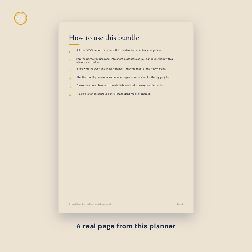 Cleaning Schedule Bundle