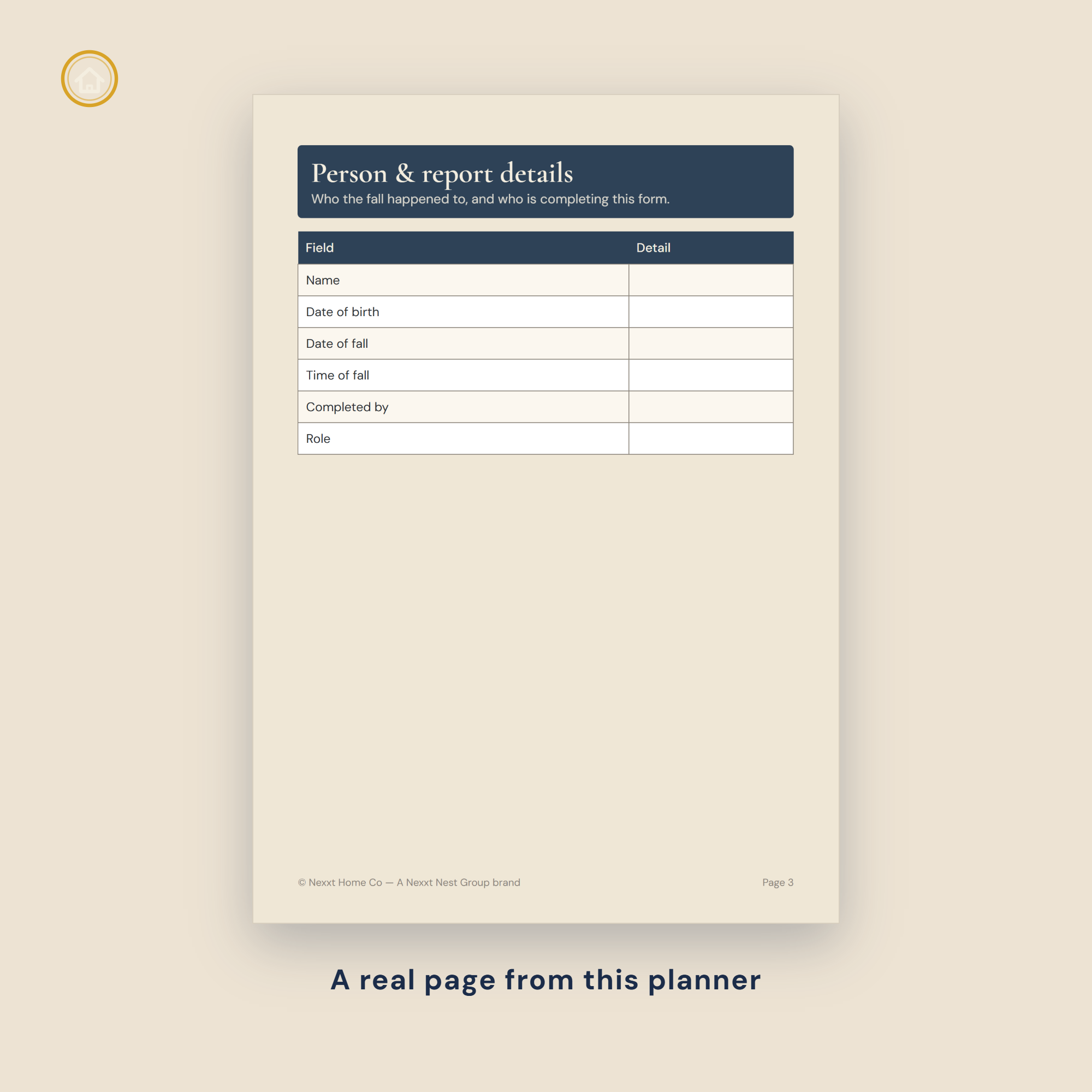 Preview — vital signs, contributing factors and notification logs