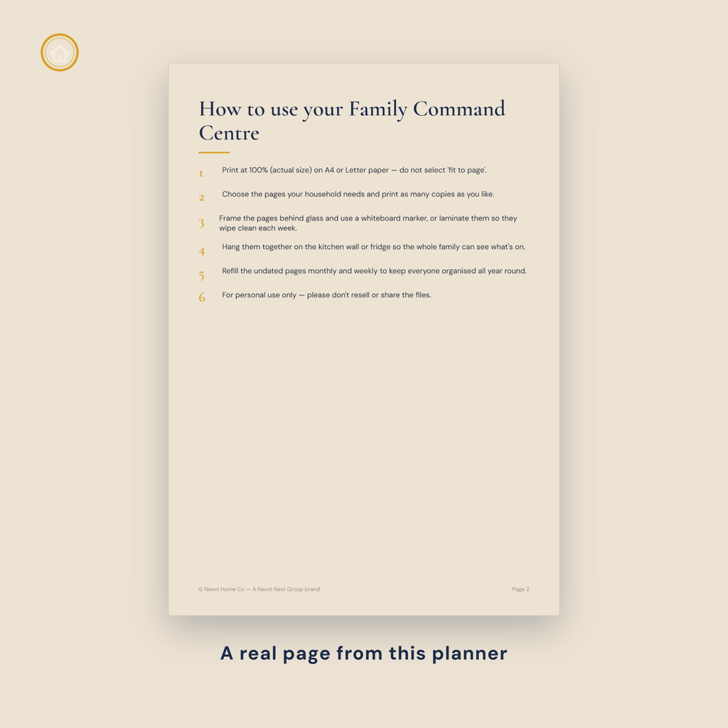 Family Command Centre Planner