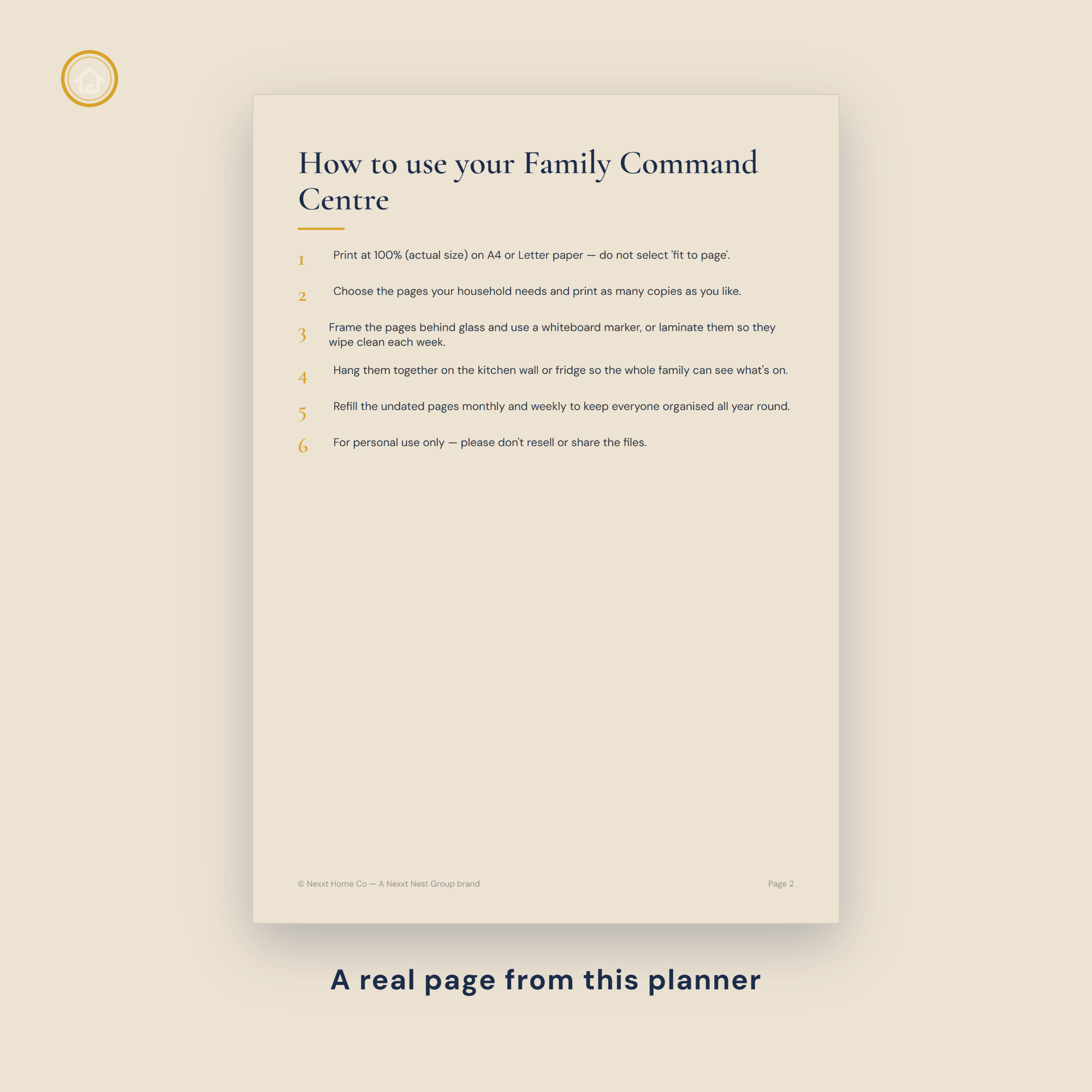 Family Command Centre Planner