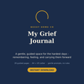 Grief Journal cover - a gentle guided companion - Nexxt Home Co