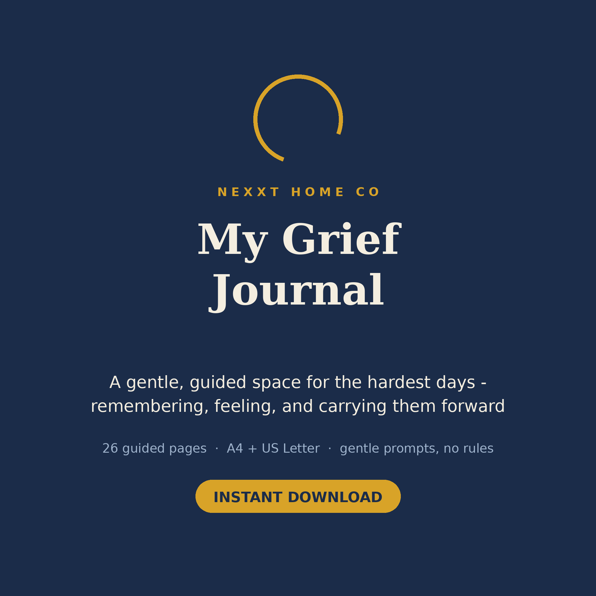 Grief Journal cover - a gentle guided companion - Nexxt Home Co