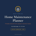 Home Maintenance Planner printable cover — seasonal home upkeep and repair tracker