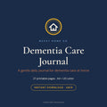 Dementia Care Journal printable cover — large print