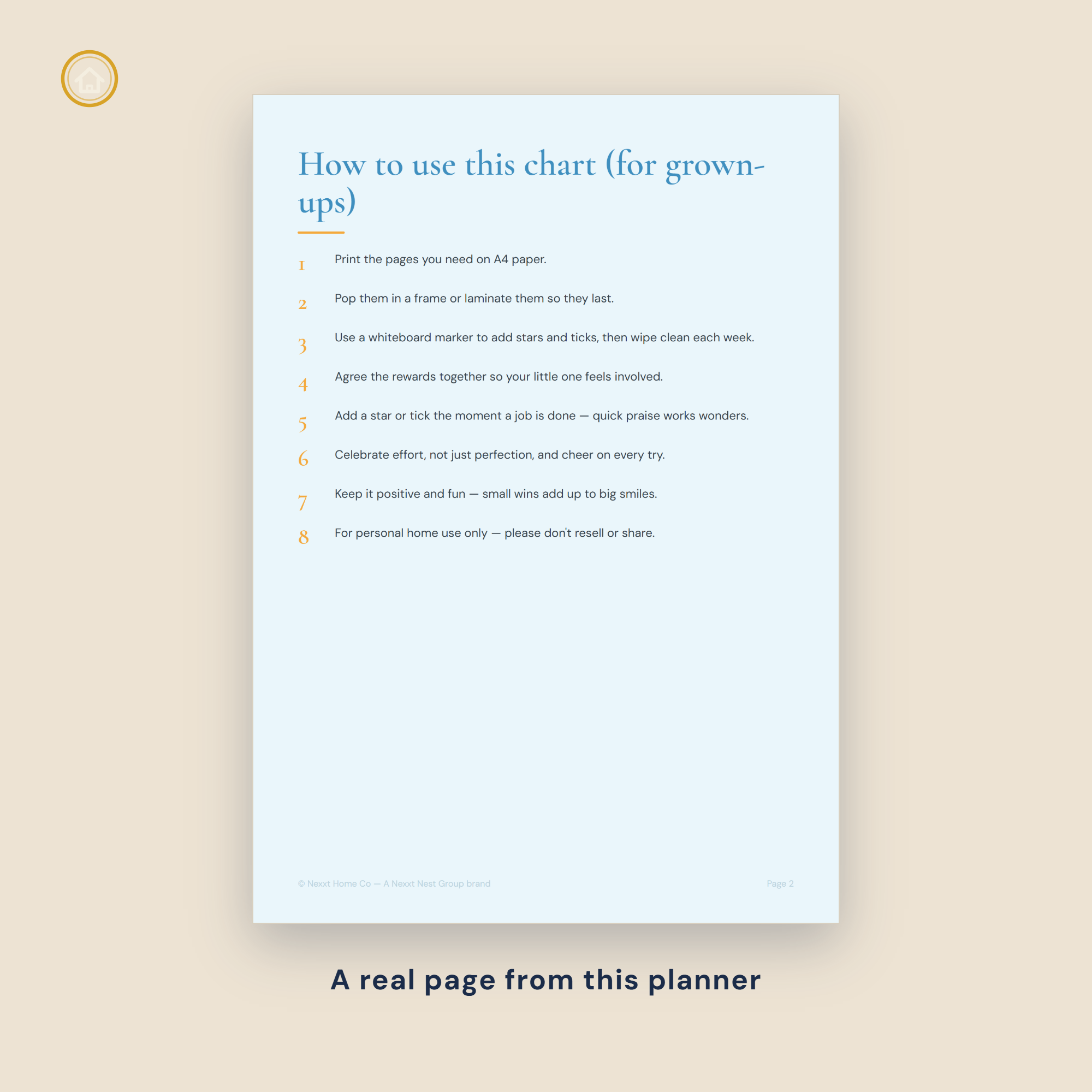 Kids Chore & Reward Chart