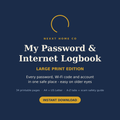 Large Print Password and Internet Logbook cover - Nexxt Home Co