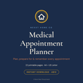 Medical Appointment Planner printable cover — Nexxt Home Co