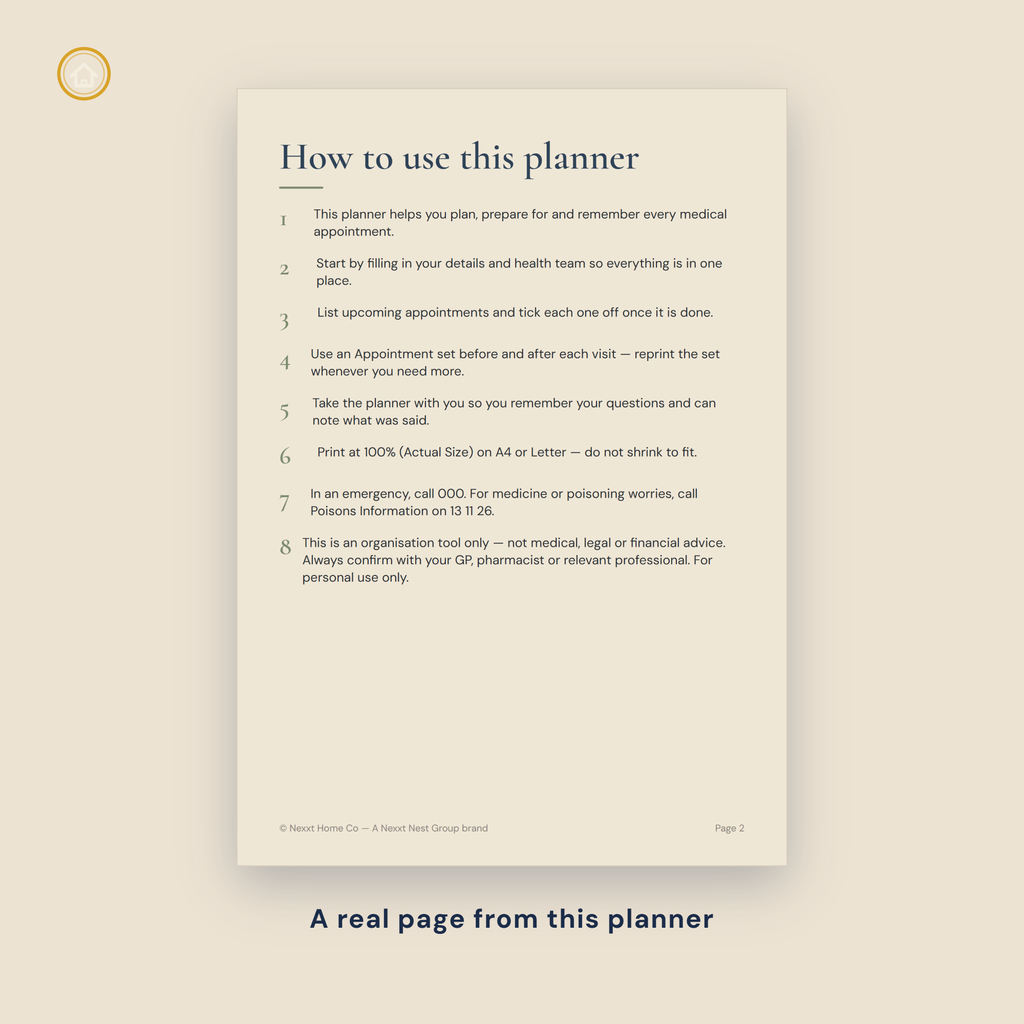 Medical Appointment Planner page preview