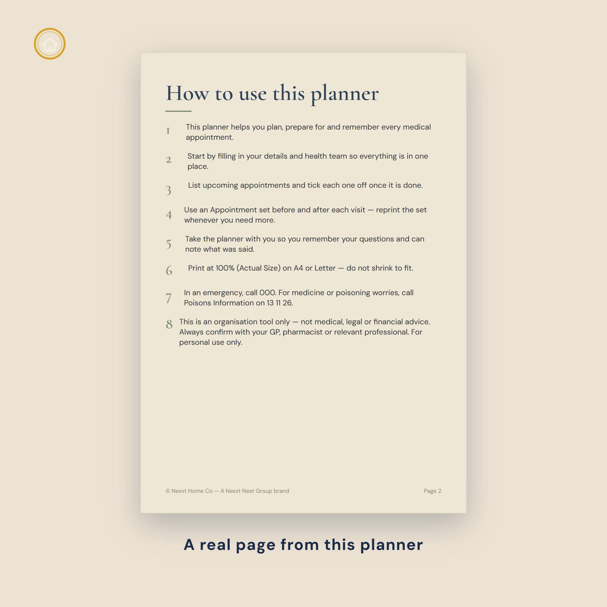 Medical Appointment Planner page preview