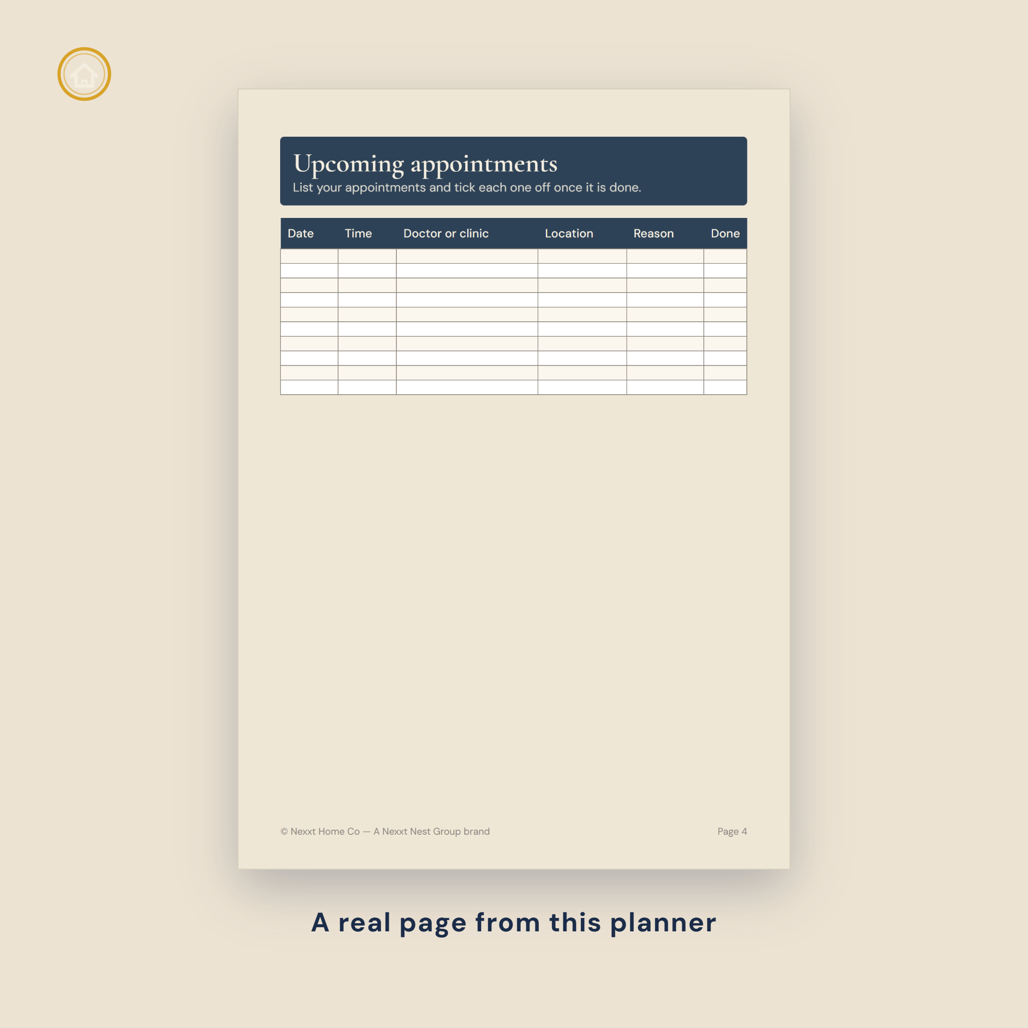 Medical Appointment Planner test tracker preview