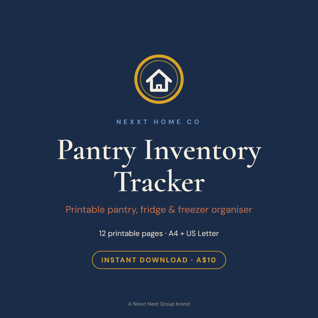 Pantry Inventory Tracker printable cover — pantry, fridge and freezer organiser