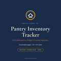 Pantry Inventory Tracker printable cover — pantry, fridge and freezer organiser