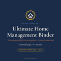 Ultimate Home Management Binder printable cover — 38-page home organiser, Nexxt Home Co